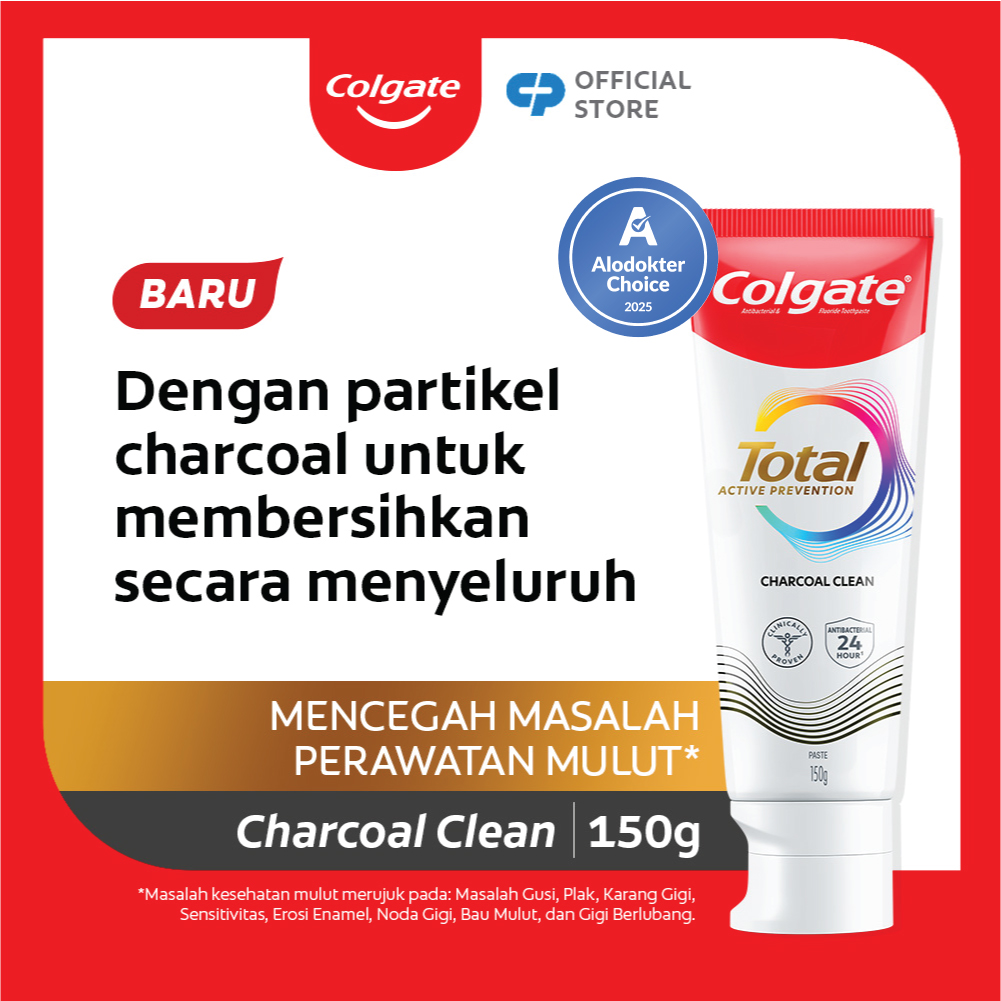 Colgate Total Charcoal Deep Clean Toothpaste/Pasta Gigi 150 gr