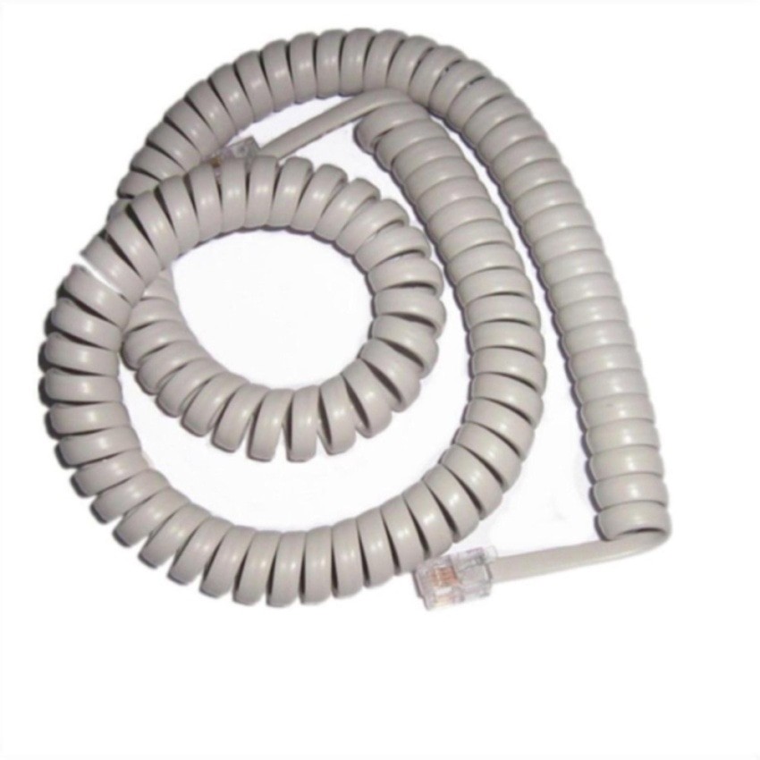 Kabel Spiral Telepon 1M ( Kabel Buat Digagang Telepon ) Harga 29,000 rupiah*Gratis Ongkir