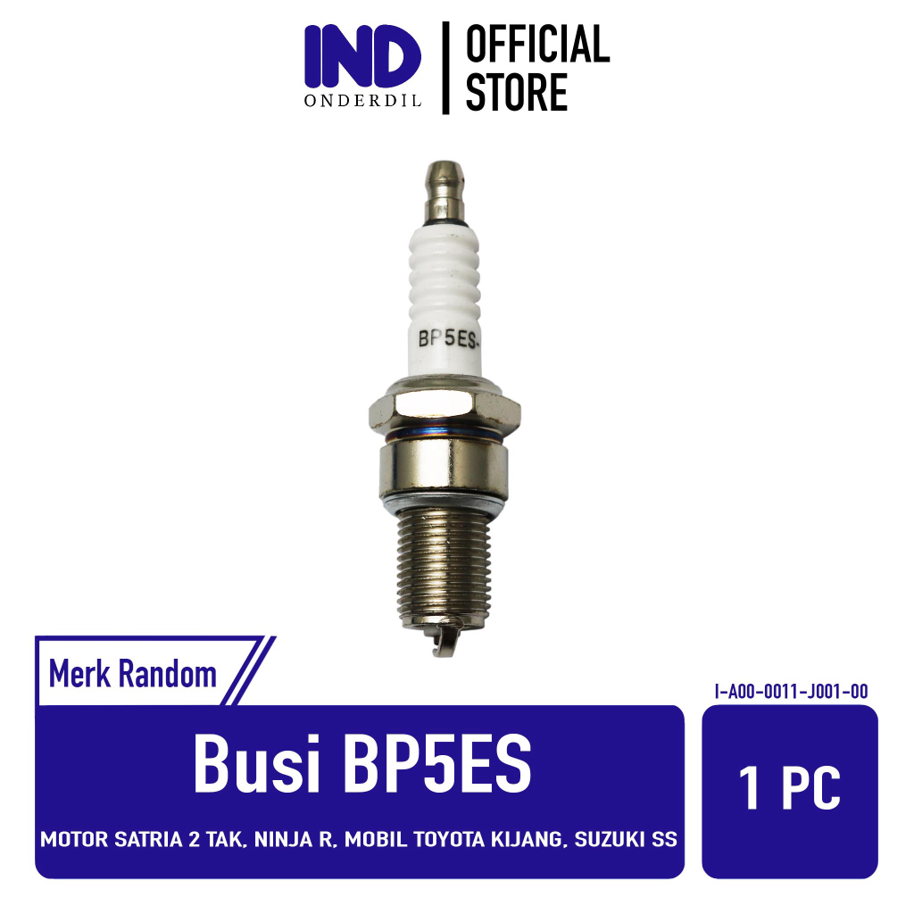 Busi Standar-Setandar-Standard BP5ES Motor Satria 2 Tak & Ninja R & Mobil Toyota Kijang & Suzuki SS Harga 16,080 rupiah*Gratis Ongkir