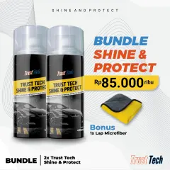 Pengkilap Body Motor Mobil Doff Glossy Penghitam Body Motor Kasar Trust Tech Shine And Protect 400ml