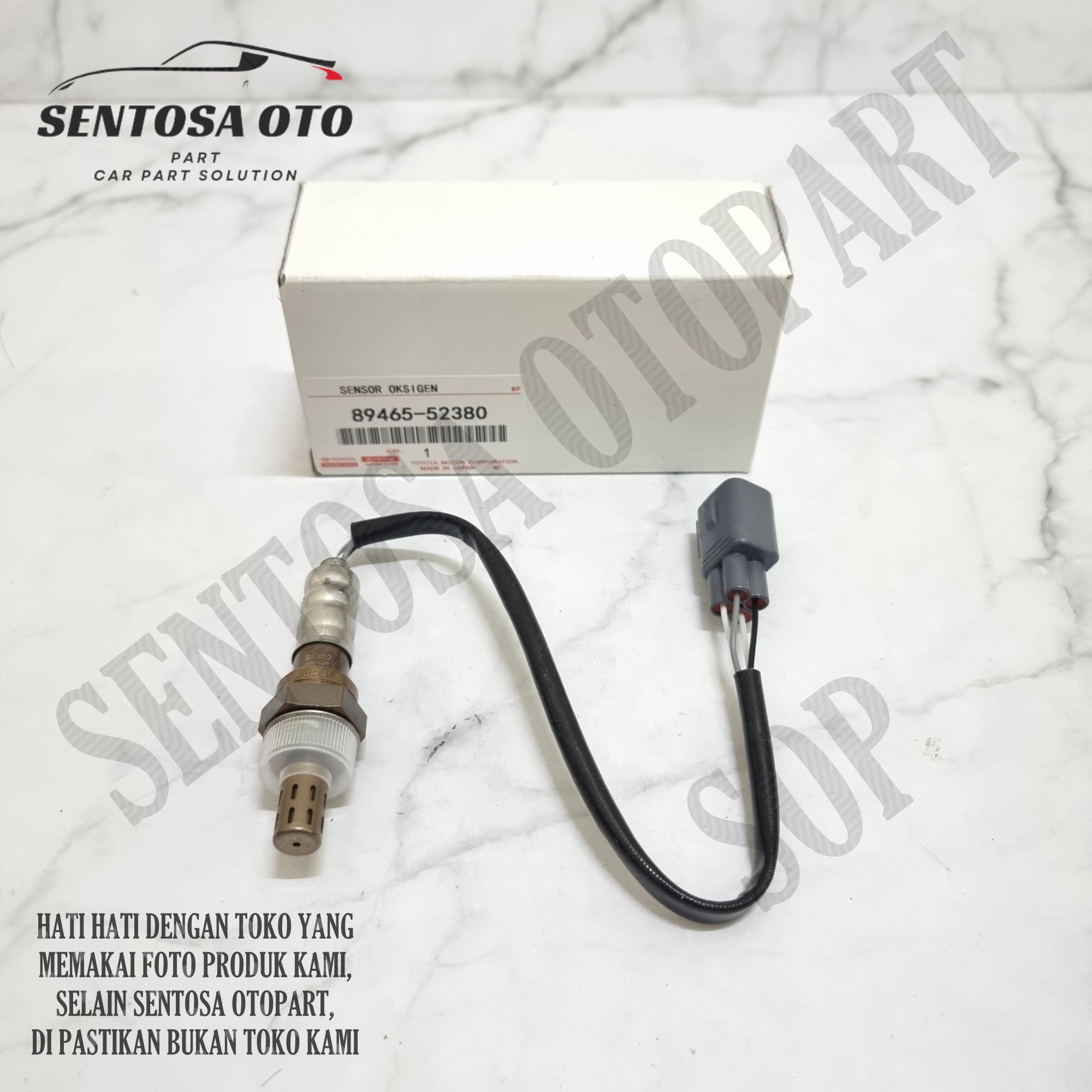 Sensor Oksigen O2 Sensor Knalpot Oxygen Depan Yaris New Vios 2006 2007 2008 2009 2010 2011 2012 P/N 89465-52380 Harga 175,000 rupiah*Gratis Ongkir