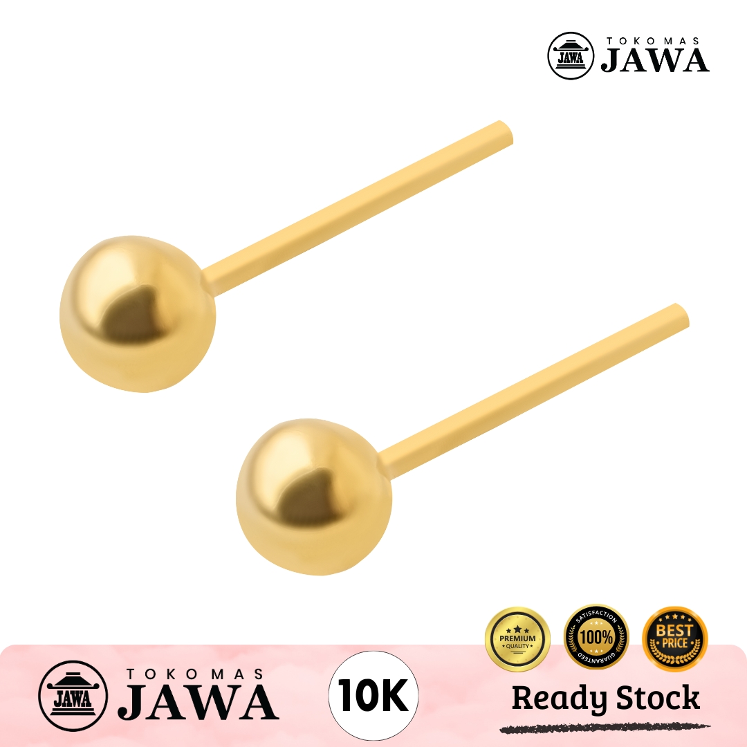 Tindik Emas Mrican Kadar 10 Karat Toko Mas Jawa Harga 369,000 rupiah*Gratis Ongkir