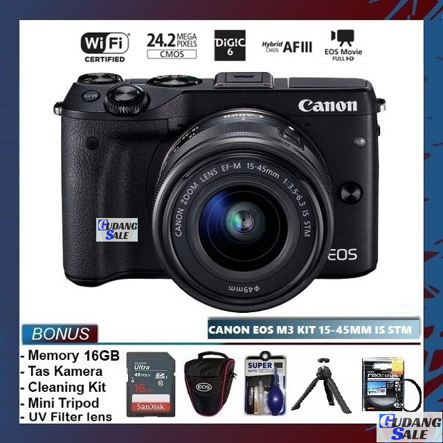 harga kamera canon m3 baru