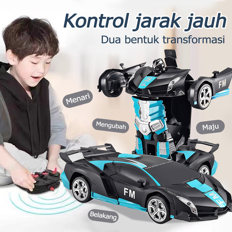 COD MAINAN ROBOT REMOTE KONTROL BISA BERUBAH JADI MOBIL RC SPORT CAR Maju Dan Mundur Menari Dan Berubah Harga 123,856 rupiah*Gratis Ongkir