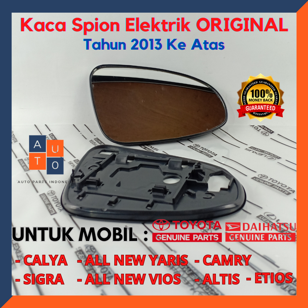 Kaca Spion Calya Sigra/ Kaca spion Allnew Yaris Vios Camry Etios Original Harga 81,500 rupiah*Gratis Ongkir