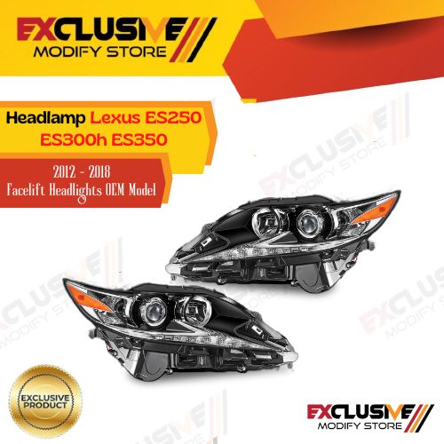 Head lamp Lexus ES250 ES300H ES350 2012-2018 facelift OEM models Harga 8,500,000 rupiah*Gratis Ongkir