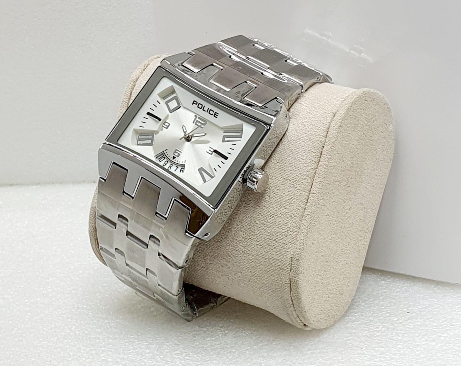 COD Jam Tangan Police Rantai Analog Tanggal Aktif Jam Tangan Pria