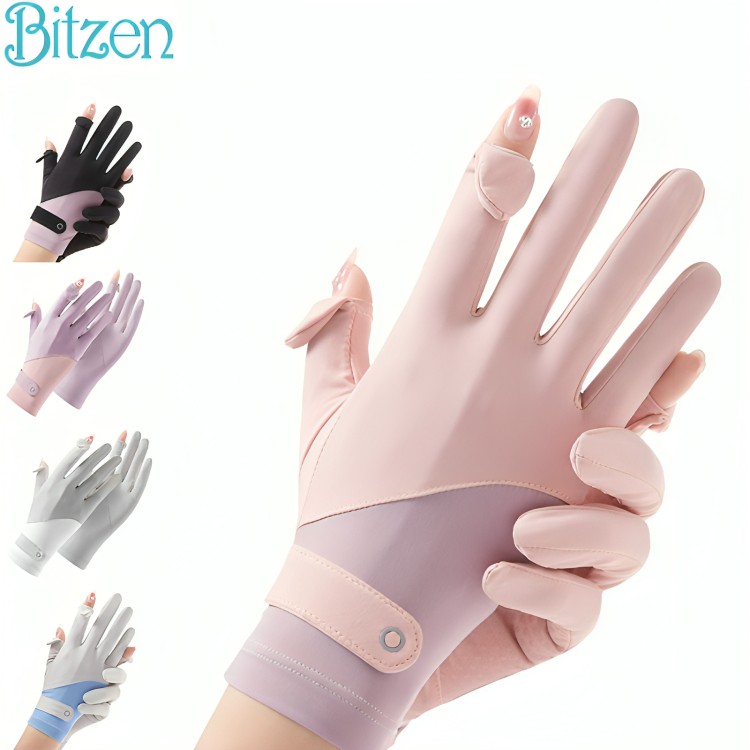 BITZEN Sarung Tangan Wanita Elastis Anti UV Gloves Full Finger Harga 52,999 rupiah*Gratis Ongkir
