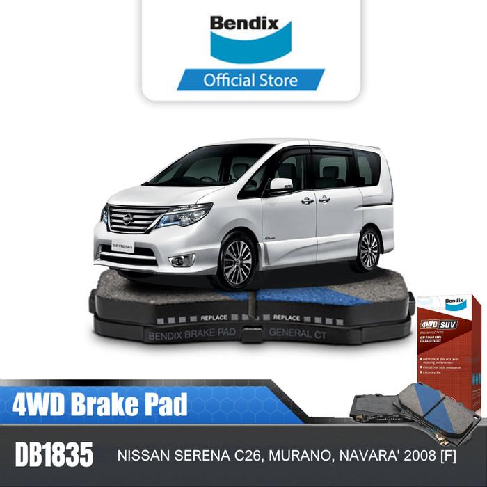 Bendix Kampas Rem Depan Brake Pad Mobil Nissan Serena C26 DB1835-4WD Harga 918,300 rupiah*Gratis Ongkir
