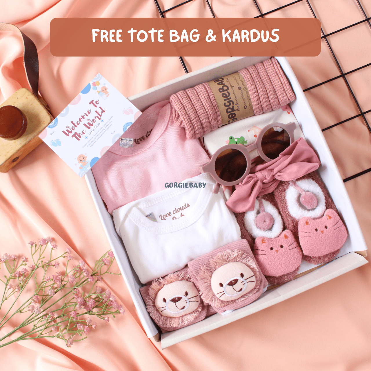 Hampers Newborn Set PREMIUM - Baby Hampers Premium Kado New Born Set Pakaian Bayi Paket Hampers Bayi G…