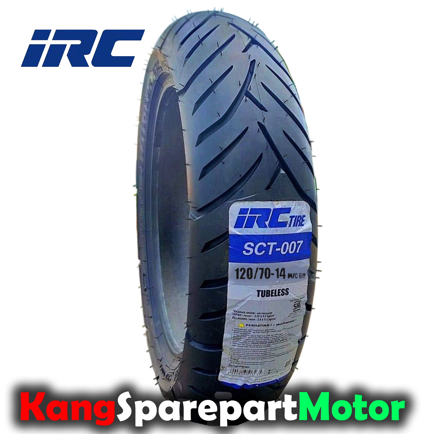 IRC アイアールシー MOBICITY SCT-001 【120/70-14 M/C 55P TL】 モビシティ 細かくっ