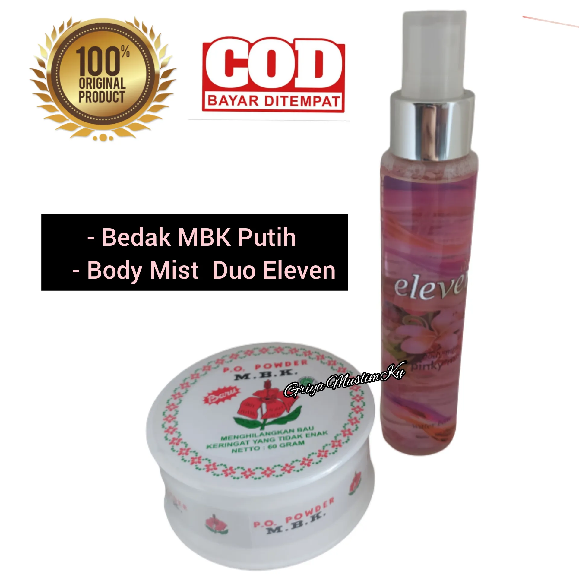 Gmk Paket 2in1 Promo Murah Bedak Ketiak Mbk Tin Putih Body Mist Pink Duo Eleven Original 100 Parfum Eau De Cologne Obat Bau Ketek Menghilangkan Bau Badan Lazada Indonesia