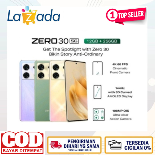Infinix Zero 30 5G 12+9/256GB Dimensity 8020 Golden Hour Harga  3,670,400 Ringgit*Penghantaran Percuma
