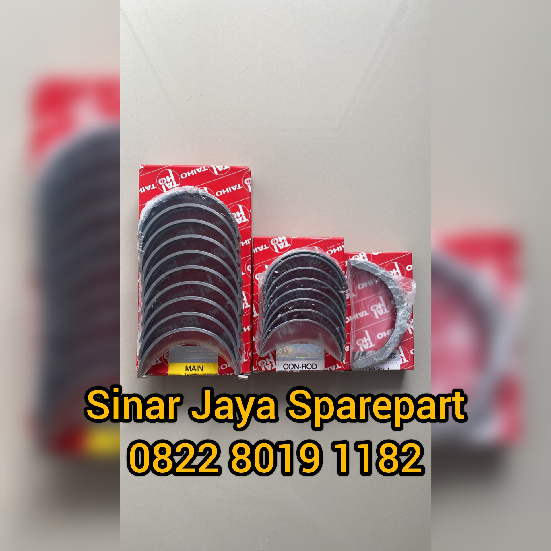 Metal Duduk Metal Jalan Metal Bulan Hilux 3.0cc Fortuner 3.0cc Taiho Jepang Harga 875,000 rupiah*Gratis Ongkir