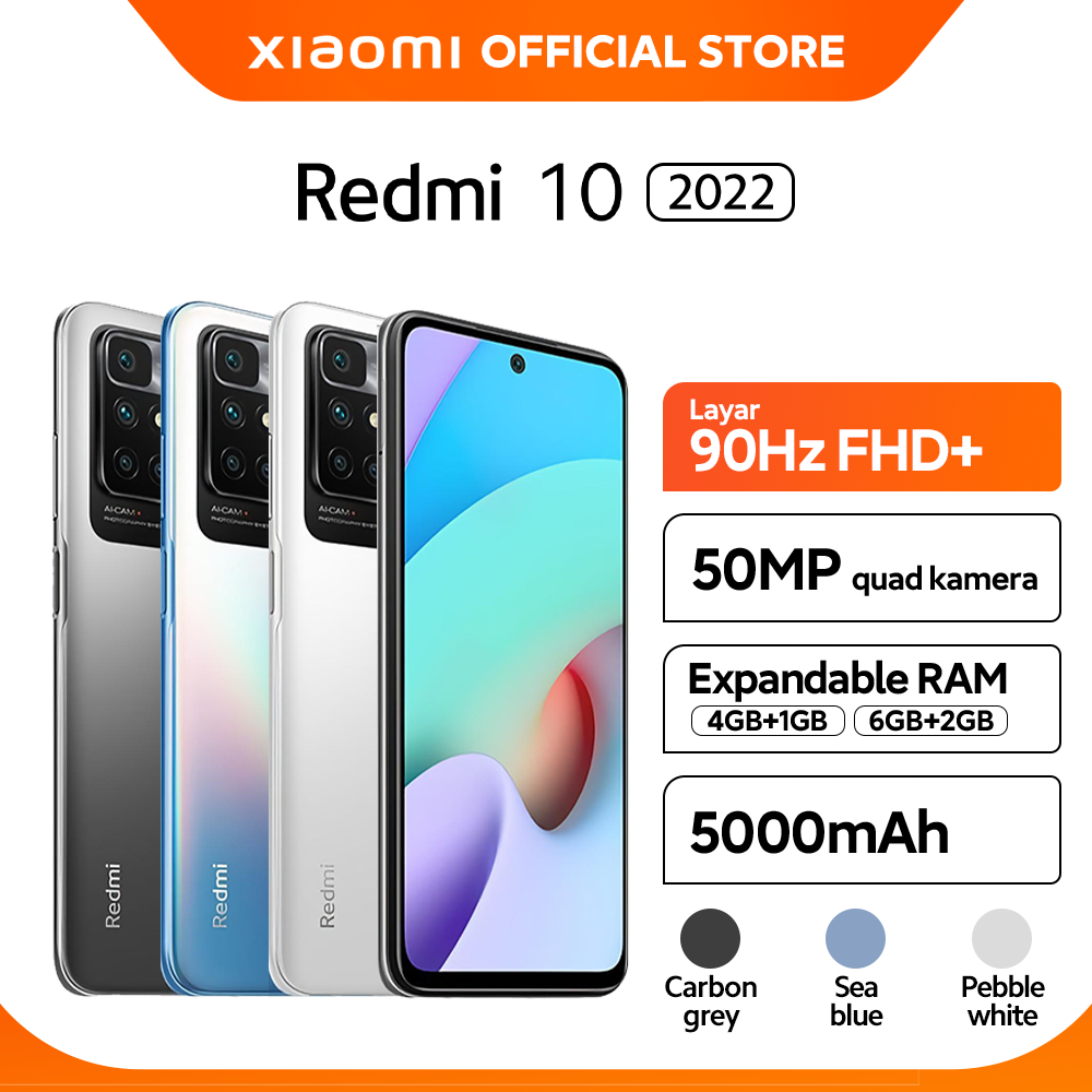  daftar harga dan spesifikasi hp android	 Official Xiaomi Redmi 10 2022 6/128Gb Helio G88 50Mp Ai Quad Kamera Layar Fhd+ 6,5 90Hz 5000Mah 	