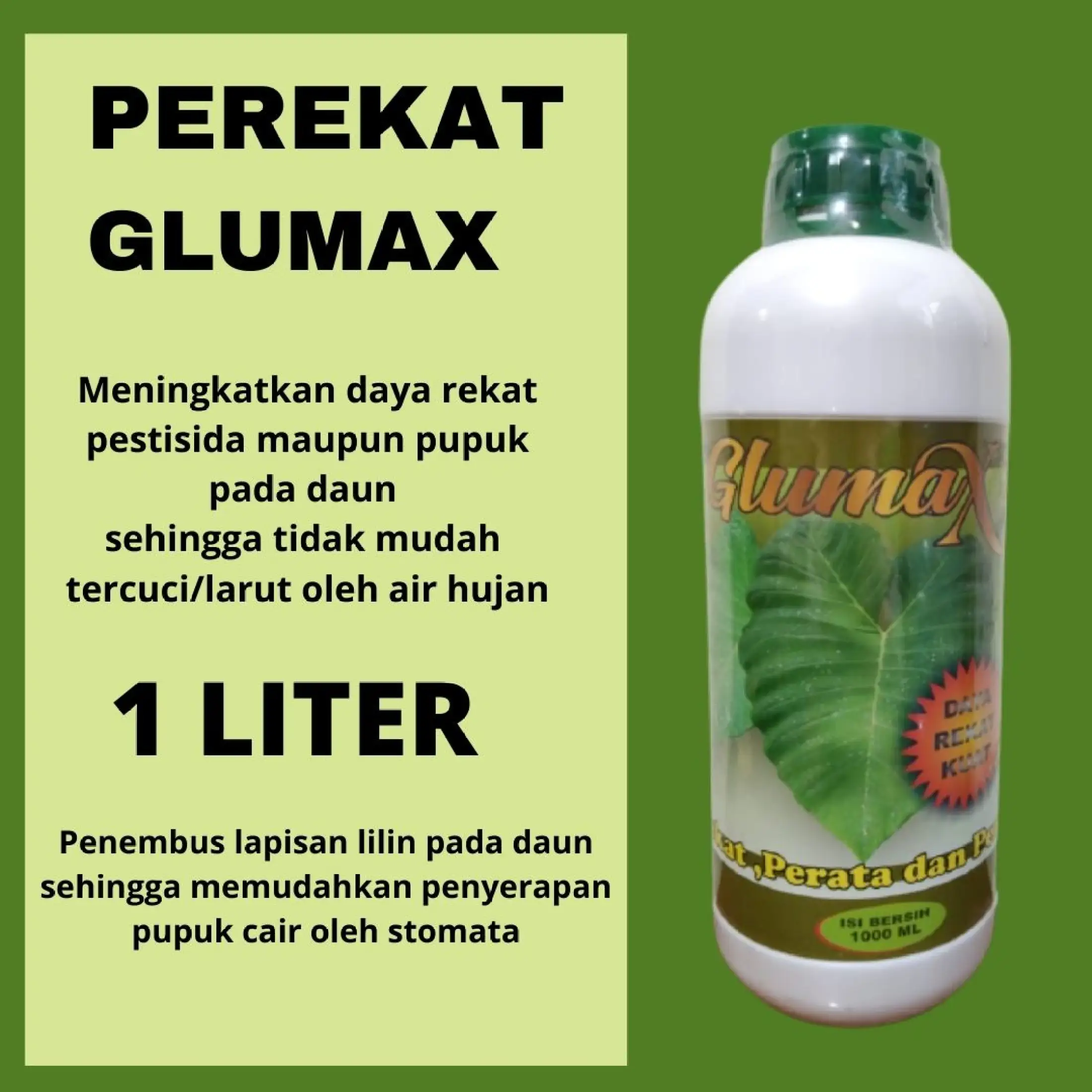 Perekat Pupuk Daun Perata Insektisida Penembus Fungisida Herbisida Perekat Glumax Anti Luntur Lem Perekat Terbaik Lazada Indonesia