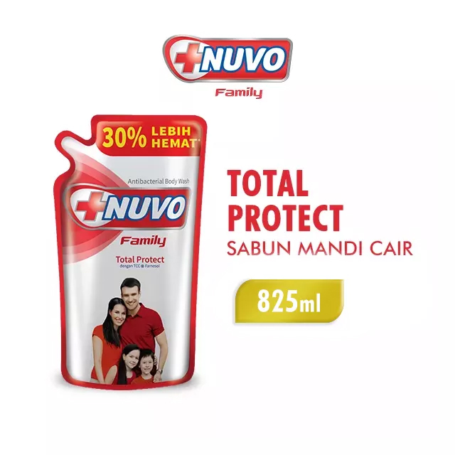 Lazada Indonesia - NUVO Sabun Cair Antibacterial Merah Refill 825ML – Pouch
