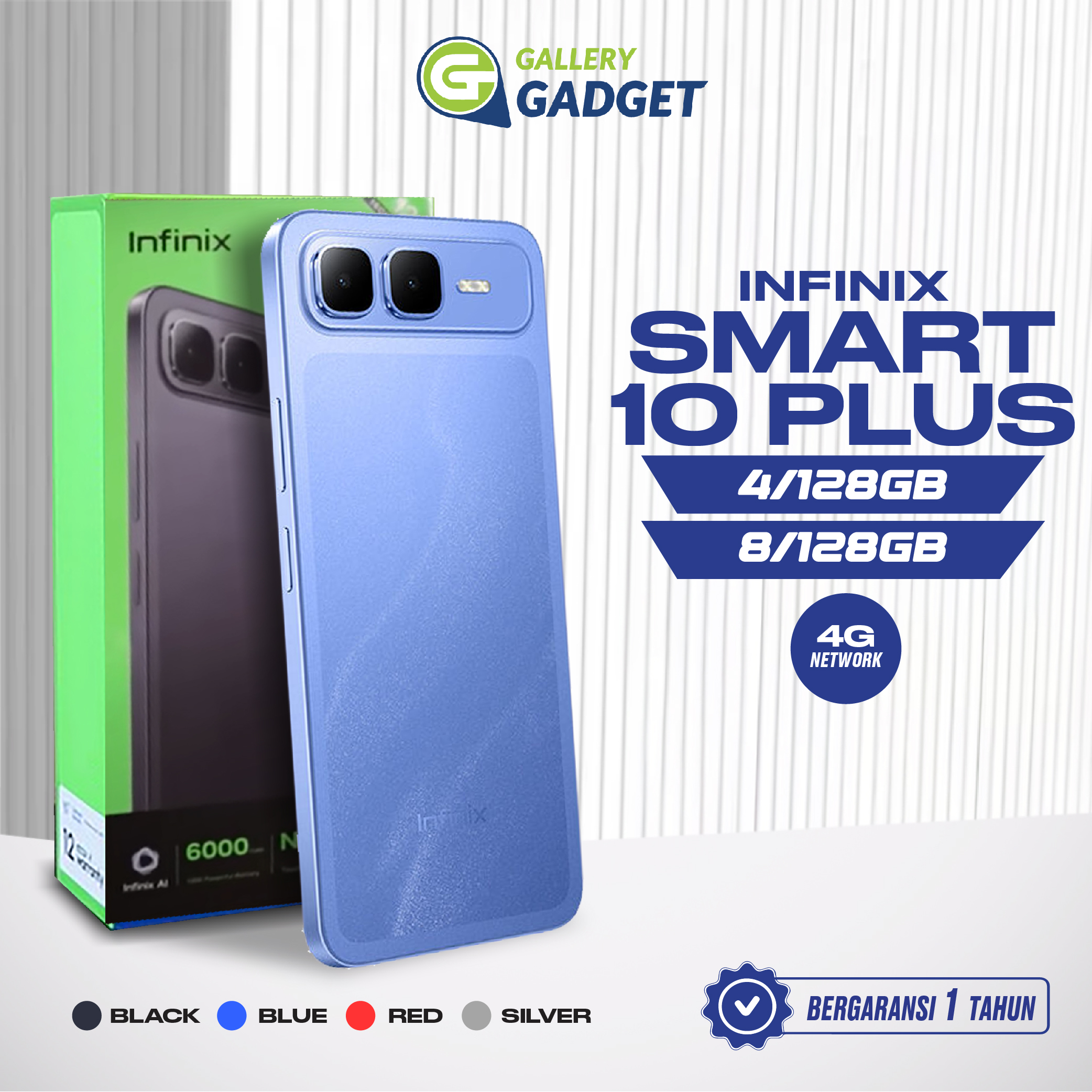 Infinix Smart 10 Plus 8/128 GB 8GB 128GB Smartphone Garansi Resmi Harga  1,421,000 Ringgit*Penghantaran Percuma