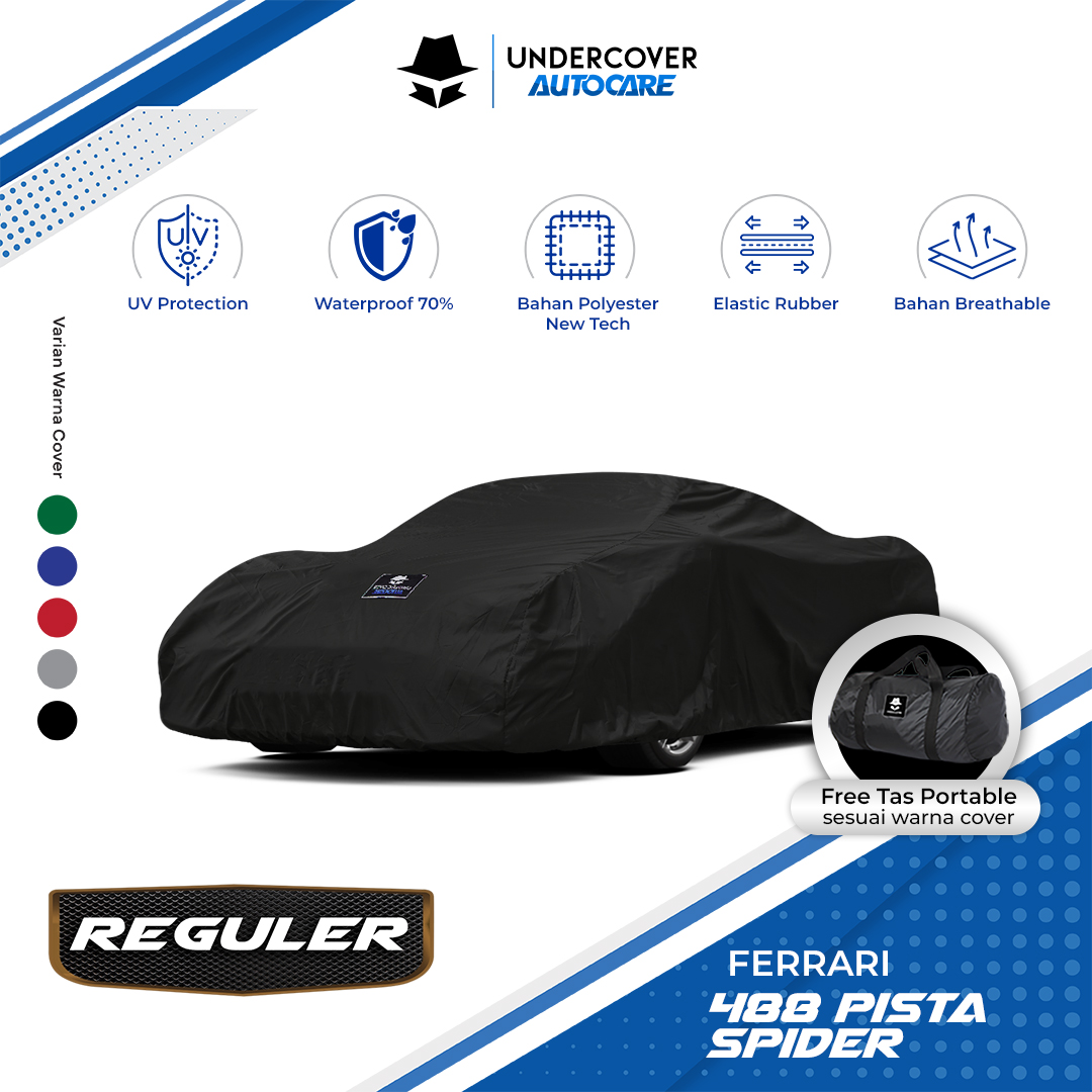 Undercover Autocare - Cover Mobil Ferrari 488 Pista Spider Reguler Harga 412,000 rupiah*Gratis Ongkir