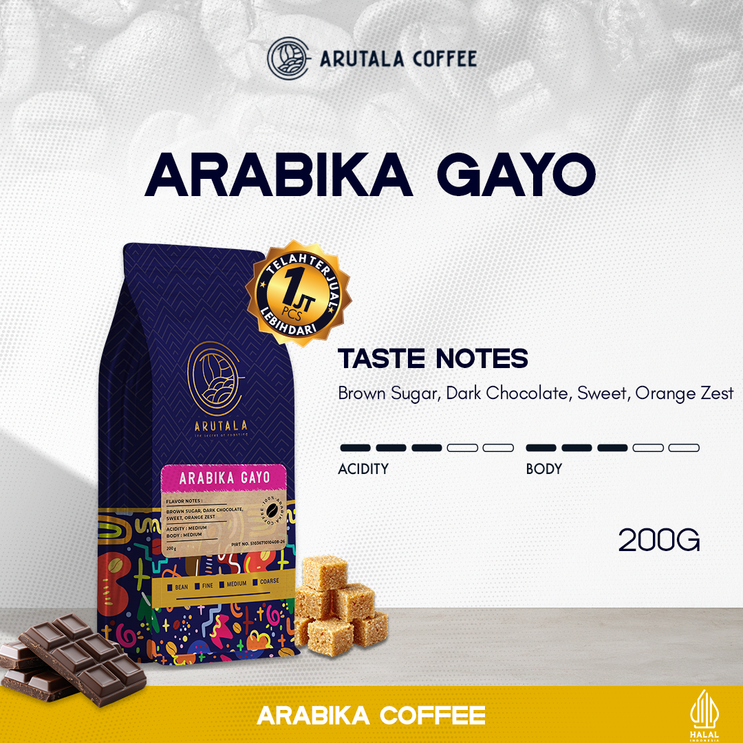 Arutala Gayo Takengon Arabica Coffee 200 Grams