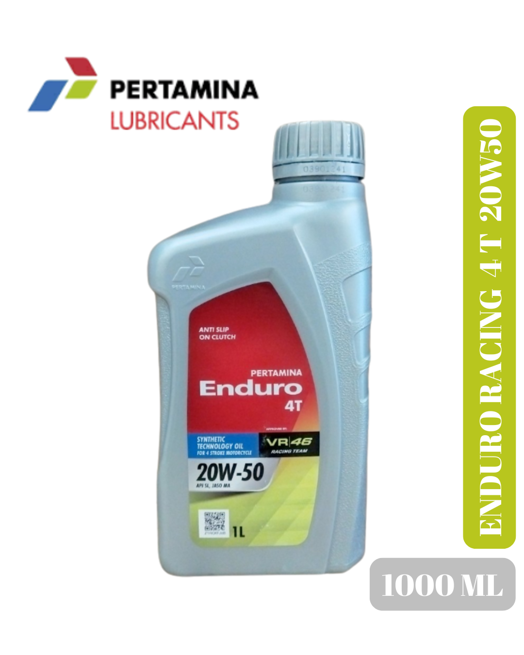Enduro 4T 20w50 1000 ml 100% original Oli untuk motor Vixion mega pro CBR Verza Byson Satria DLL Harga 59,900 rupiah*Gratis Ongkir