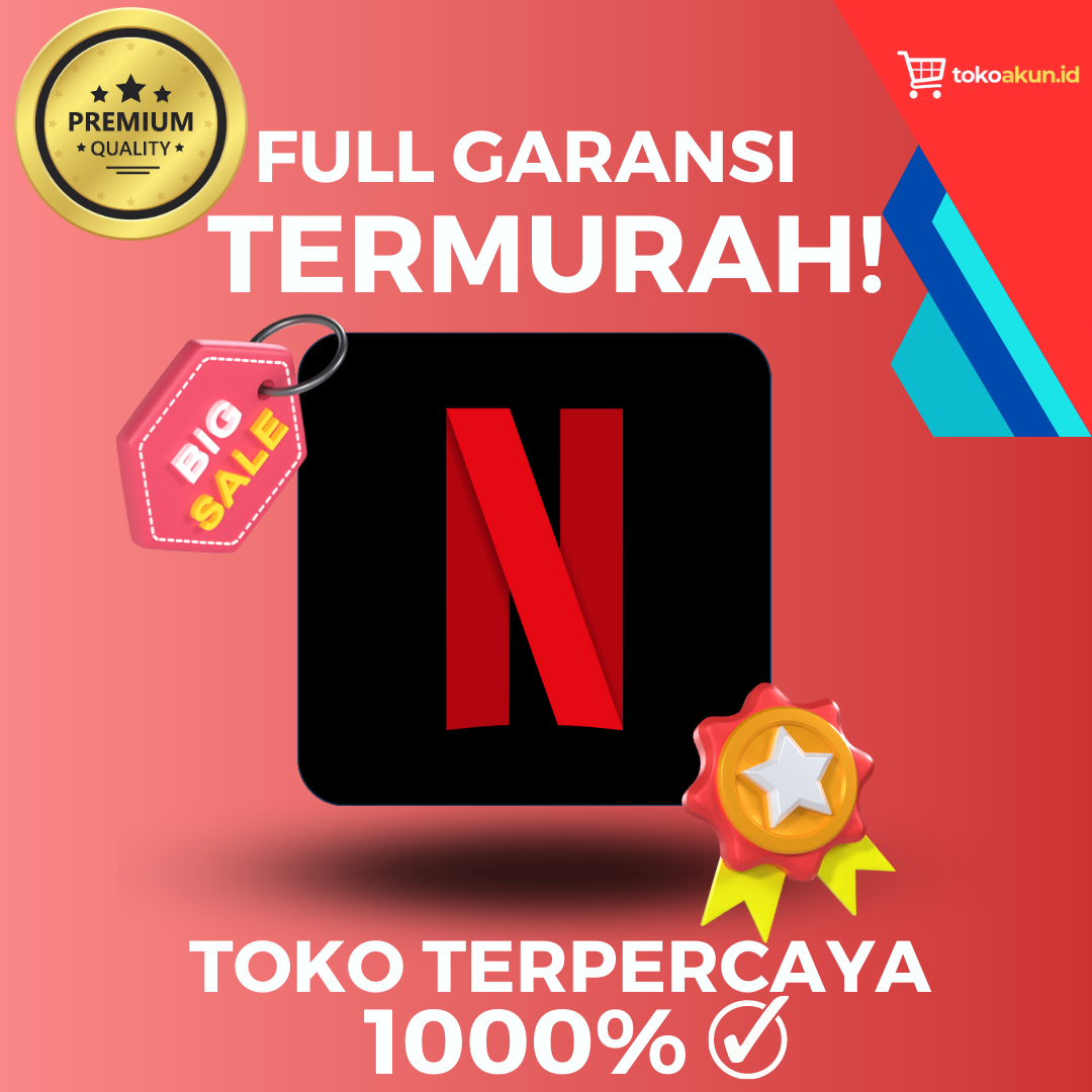 NETFLIX PREMIUM TERPERCAYA AMAN ANTILIMIT Harga 12,958 rupiah*Gratis Ongkir