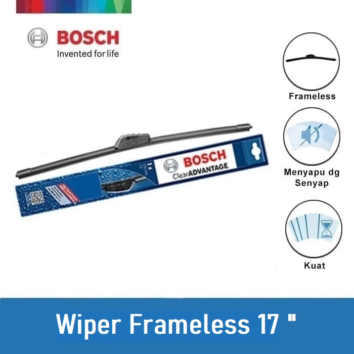 Bosch Wiper Frameless Clear Advantage Car Front Size 17 Inch Bca17 - 1 Pcs Harga 99,110 rupiah*Gratis Ongkir