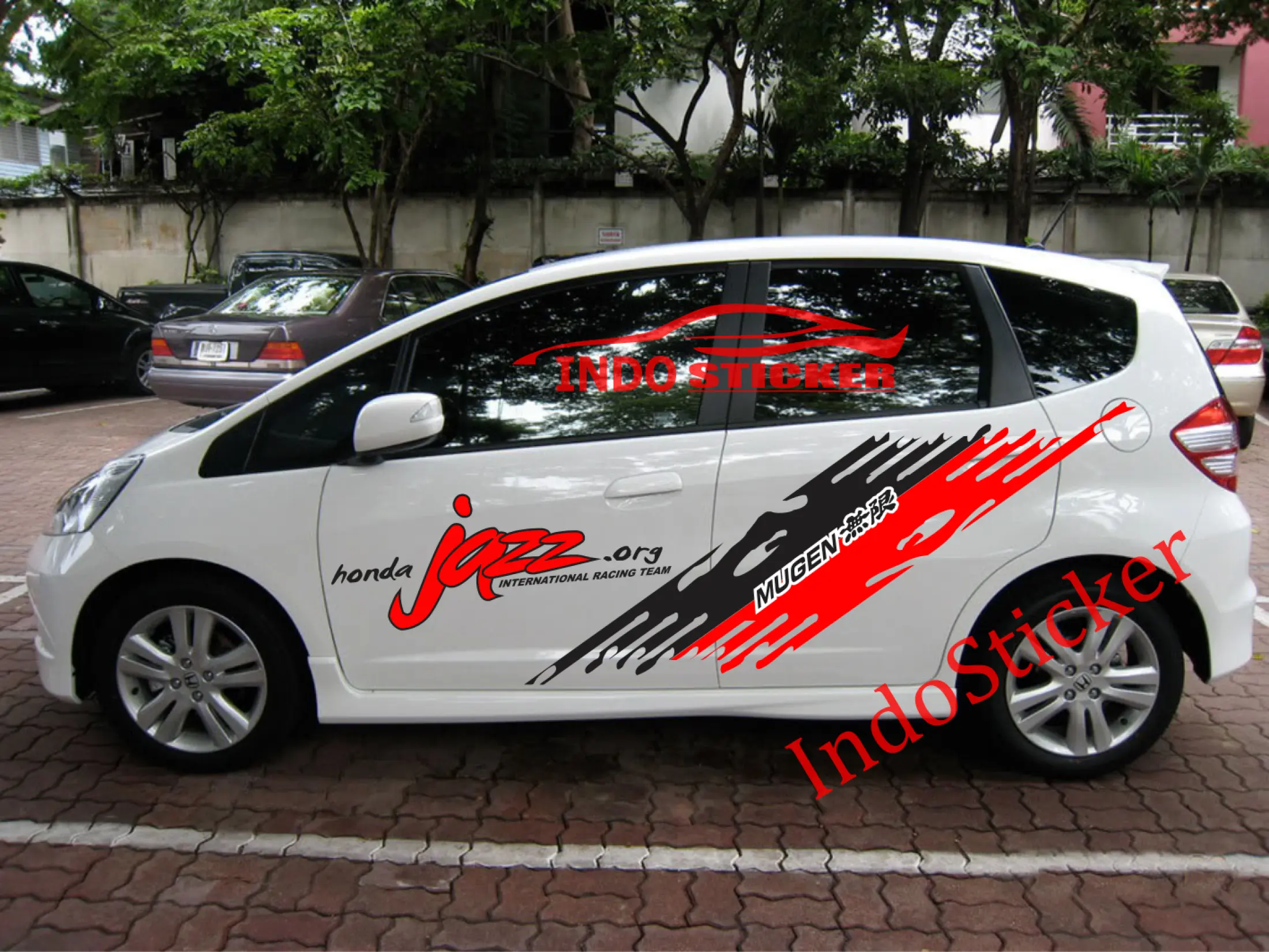 Terbaru Stiker Mobil Honda Jazz Cutting Sticker Stiker Body Mobil Jazz Lazada Indonesia