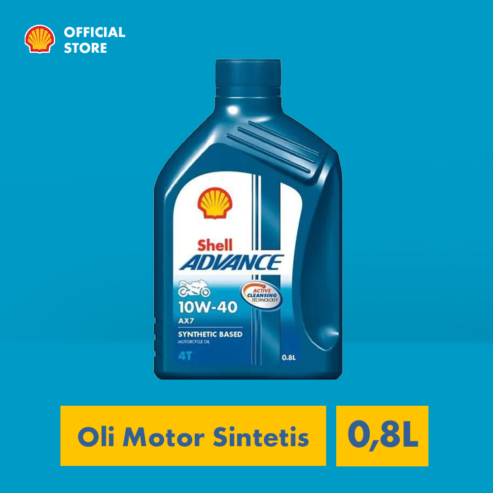 Oli Motor Shell Advance AX7 10W-40 (0.8L) Harga 62,604 Ringgit*Penghantaran Percuma