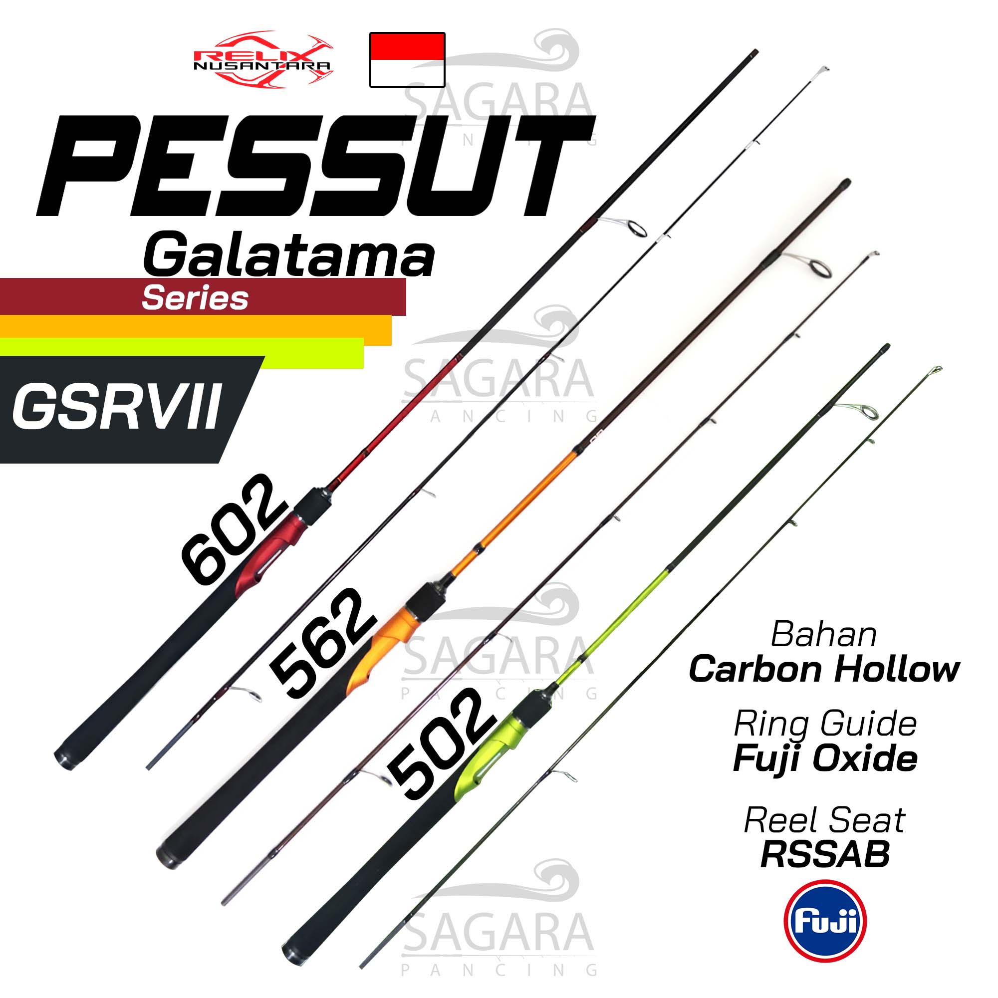 Pessut fishing rod | galatama fishing rod | galapung fishing rod | daily carp fishing rod | Relix Nusantara Rod Harga 410,000 rupiah*Gratis Ongkir