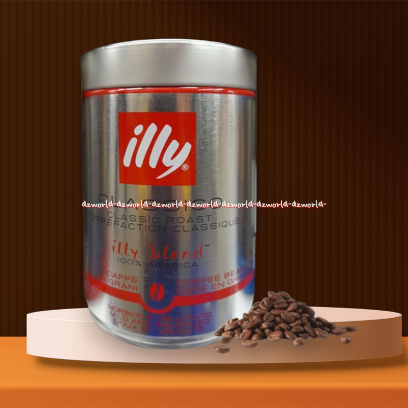 Illy Classico 250gr Illy Blend Arabica Coffee Bean Illy Coffee Beans Canned Packaging Ili Classic Clas…