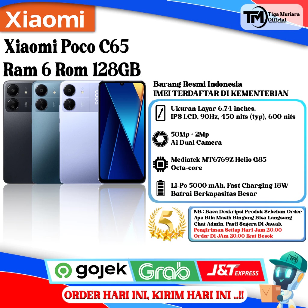 Xiaomi Poco C65 Ram 6 Rom 128GB Giá 1,480,000 Đồng*Miễn phí vận chuyển