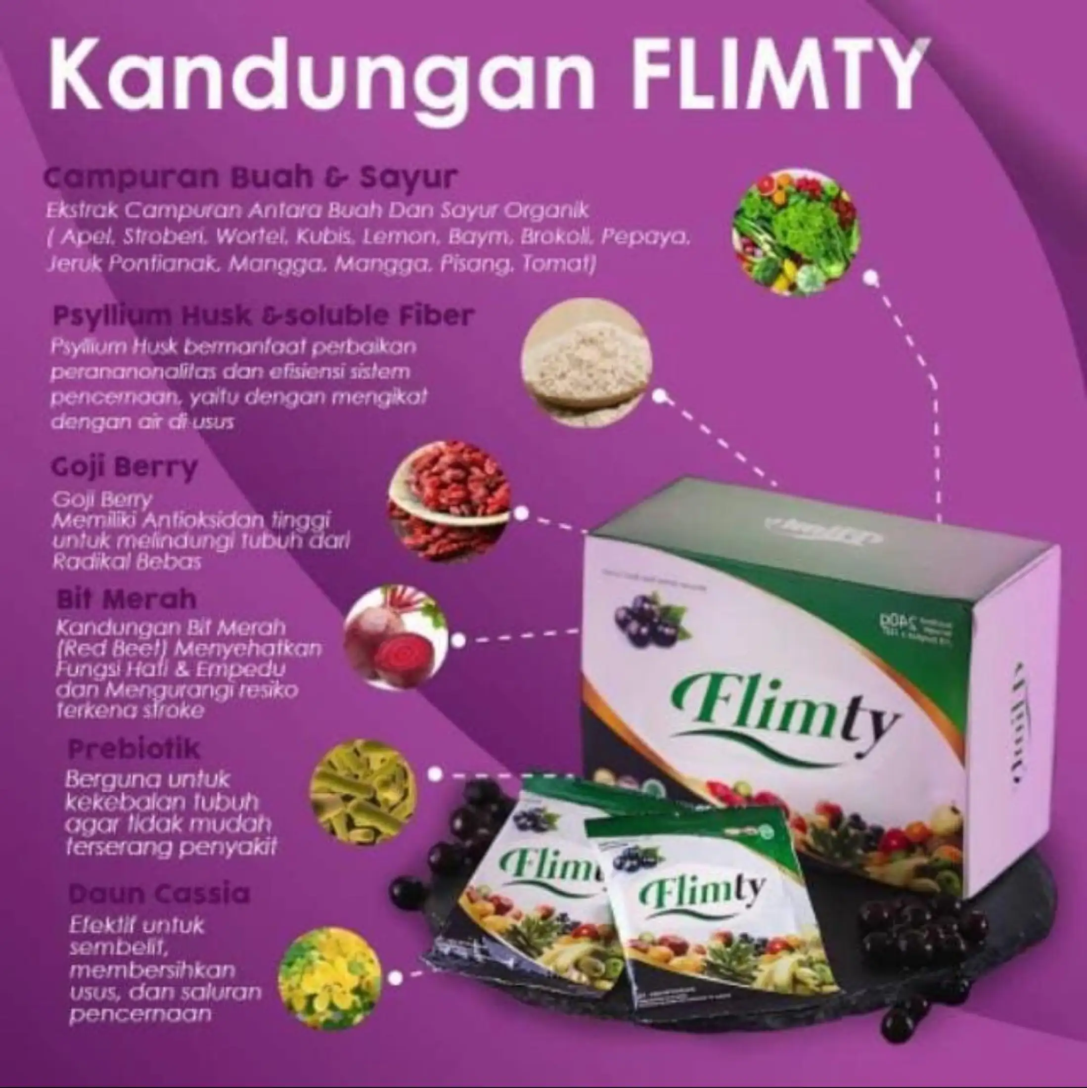 Flimty Fiber Original Minuman Herbal Obat Kurus Pelangsing Alami Jus Diet Detox Resmi Bpom Halal Lazada Indonesia