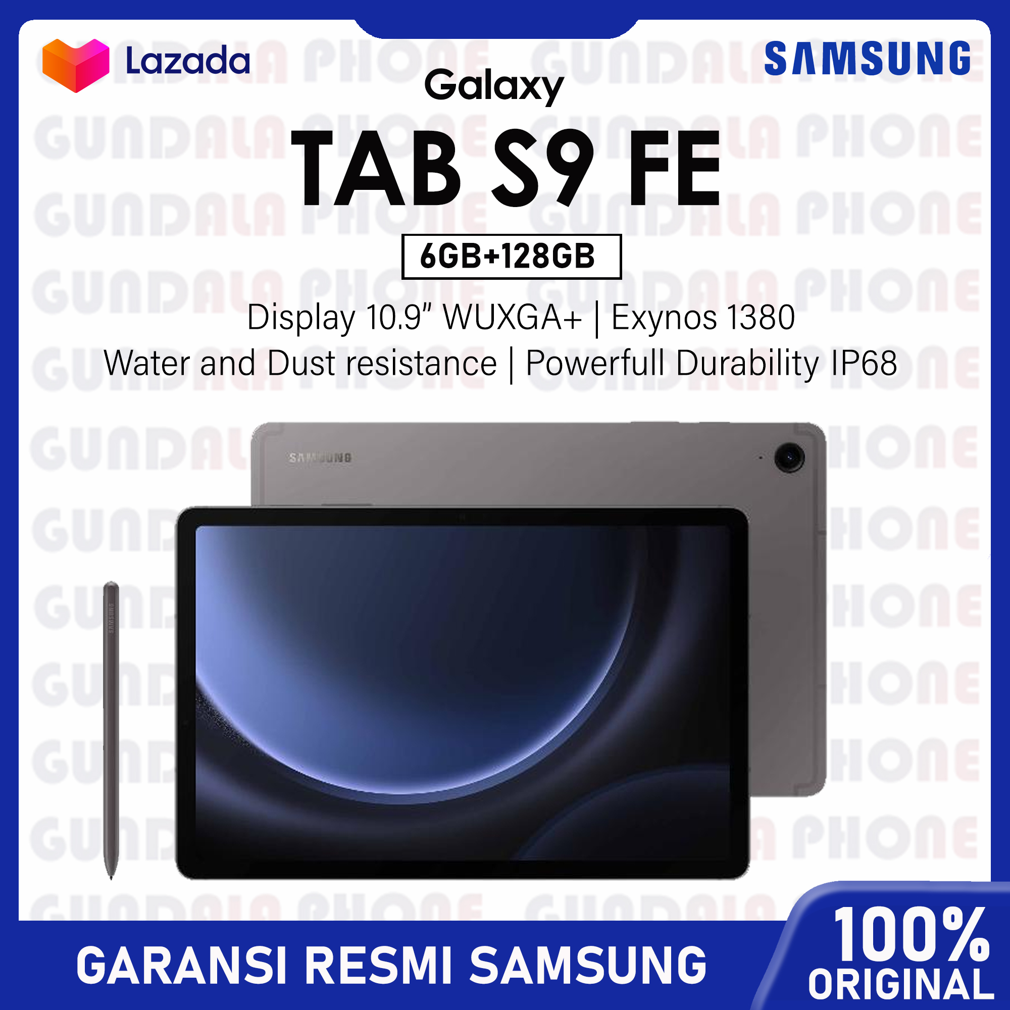 Samsung Galaxy Tab S9 FE 6/128GB Garansi resmi - Merek Tidak Ada Merk Harga 4,718,000 rupiah*Gratis Ongkir