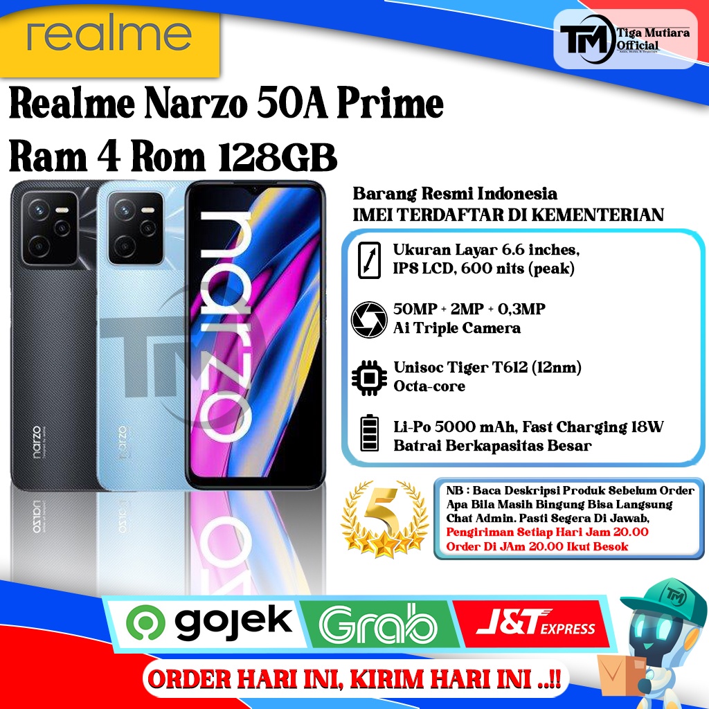 Realme Narzo 50A Prime Ram 4 Rom128GB Giá 1,199,000 Đồng*Miễn phí vận chuyển