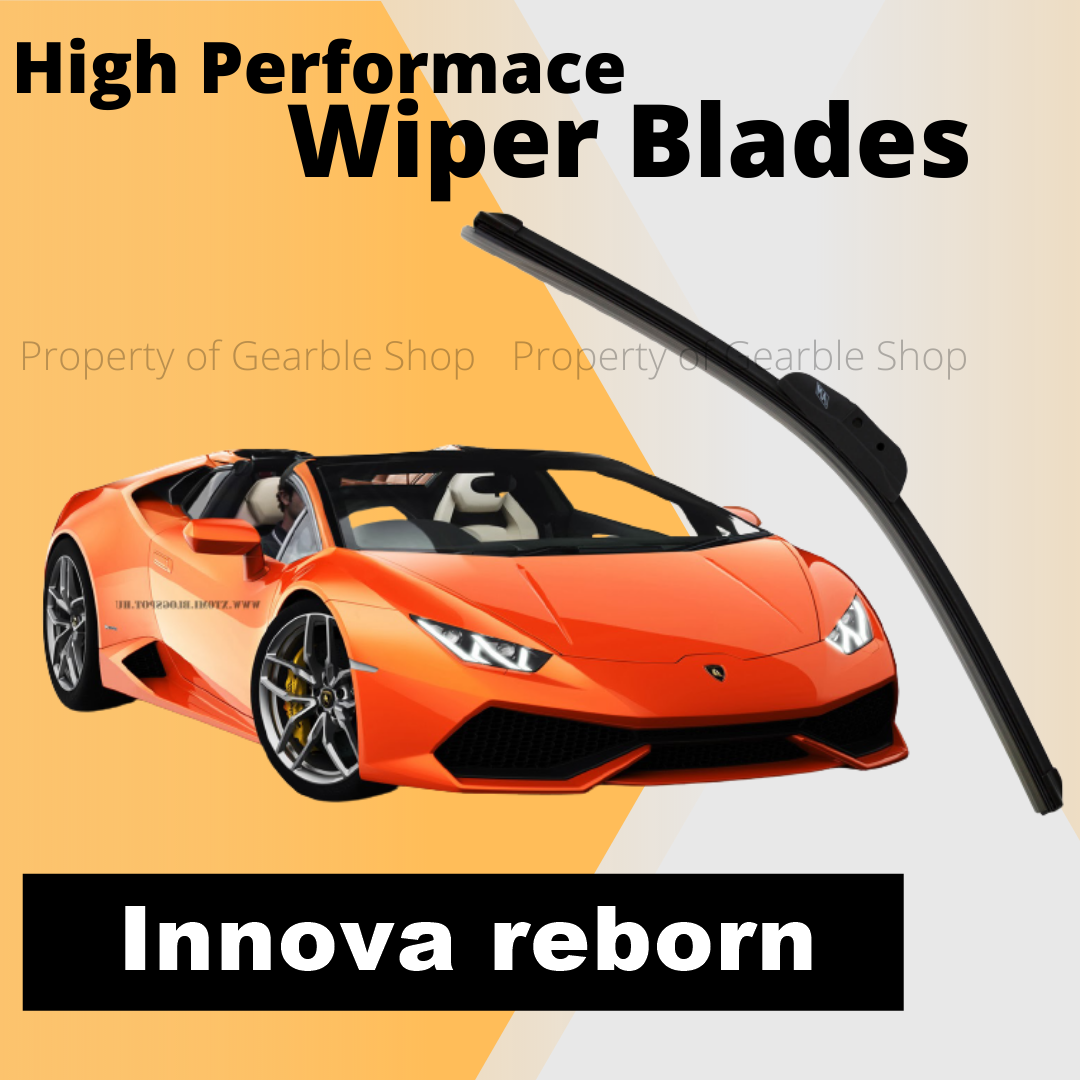 Wiper Toyota innova reborn Wiper Depan Karet Wifer Blade Kaca Mobil Frameless Model Pisang Sepasang 1 Set Harga 69,900 rupiah*Gratis Ongkir