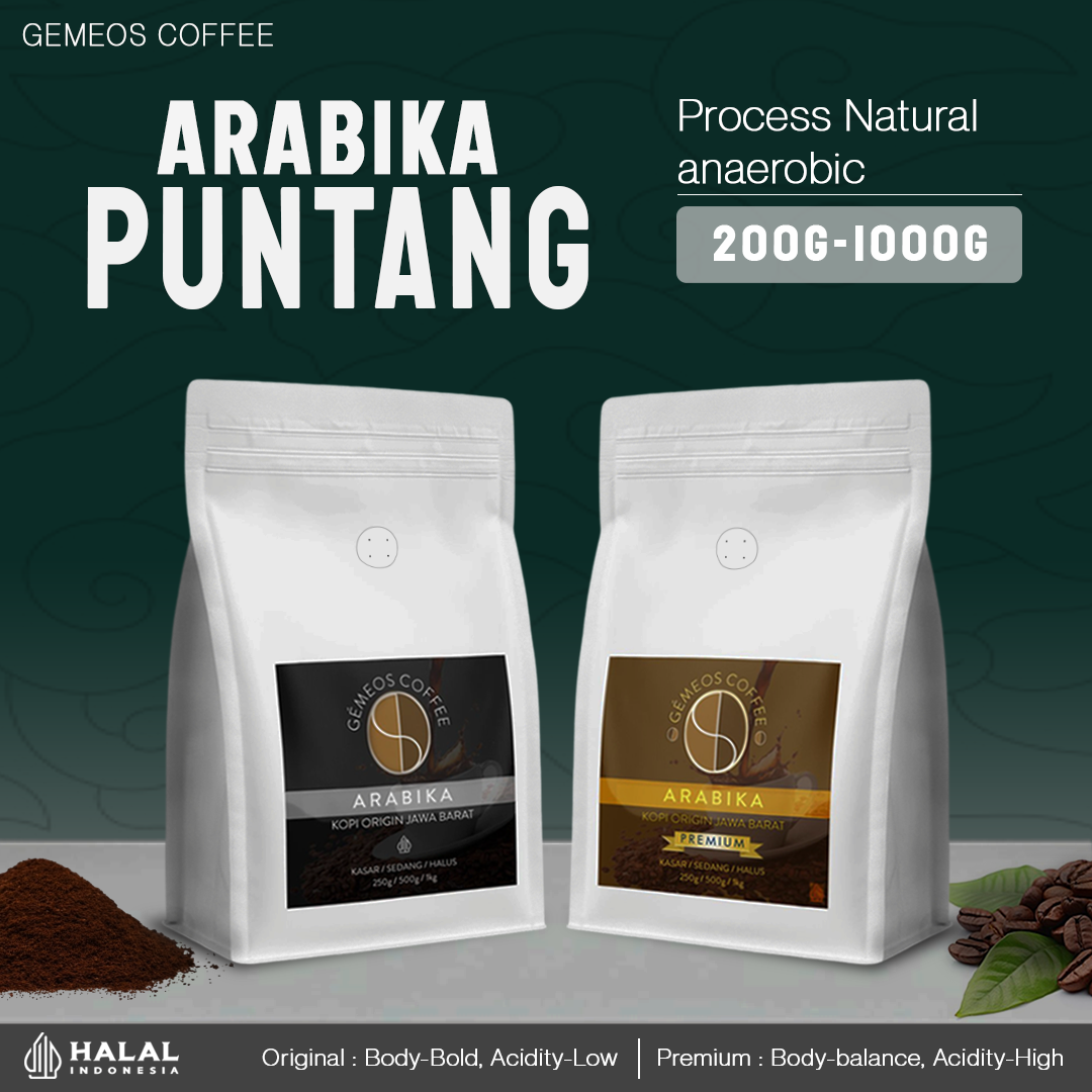Original West Java Arabica Puntang Coffee - 100% Pure Powder - Gemeos Coffee