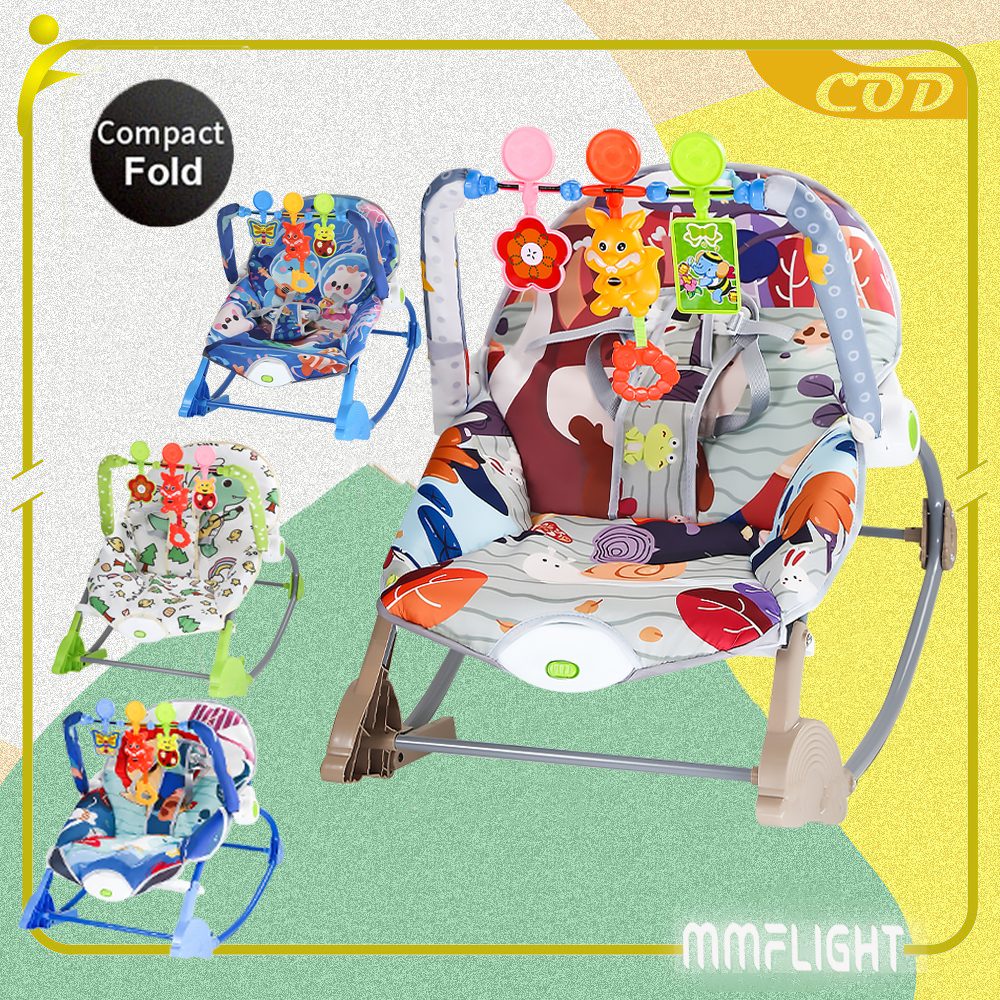 Mmflight Baby Swing / Baby Bouncer / Automatic Baby Swing / Electric Baby Swing Gula Bayi 10in1 Premiu…