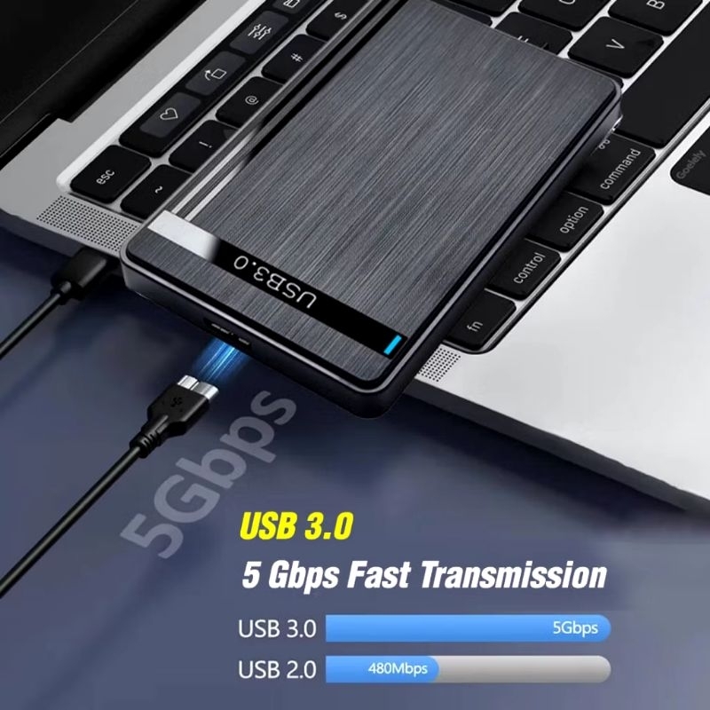 USB 3.0 Casing dan Kabel Hardisk Eksternal 2.5” HDD SSD Enclosure Case SATA | Tempat Hard Disk External Cassing Harddisk Harga  29,690 rupiah*Gratis Ongkir