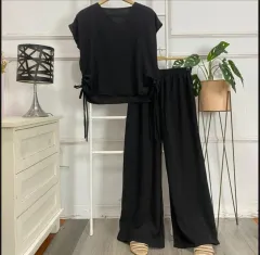 DOLLA ONE SET WANITA TERBARU/STELAN ATASAN KULOT MATERIAL CRINKLE AIR FLOW SUPER LEMBUT/BAJU SANTAI  LENGAN PENDEK BISA DIKERUTTERBARU & TERMURAH