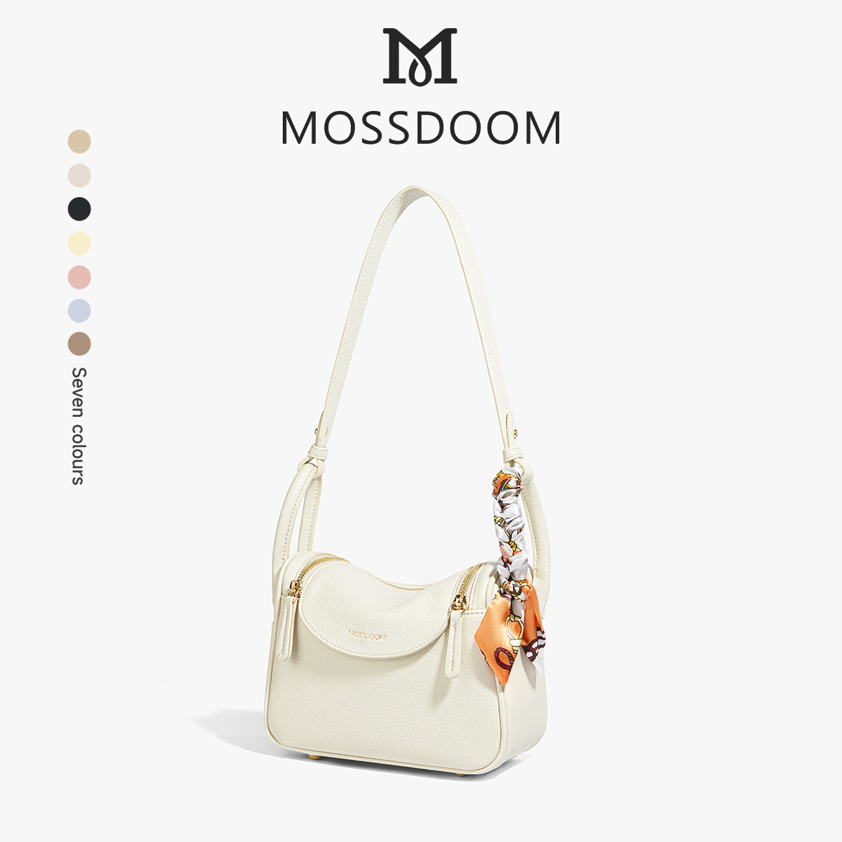 Mossdoom women's bag Zenith bag pillow shape shoulder bag solid color sling bag Harga 199,000 rupiah*Gratis Ongkir