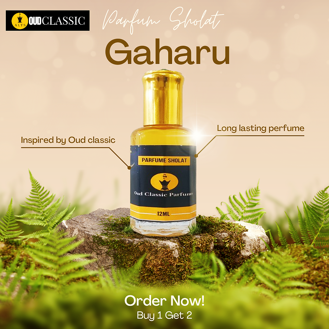 Parfum Sholat RAUDHOH Beli Dapat 12ml Premium ASLI 100% By Oud