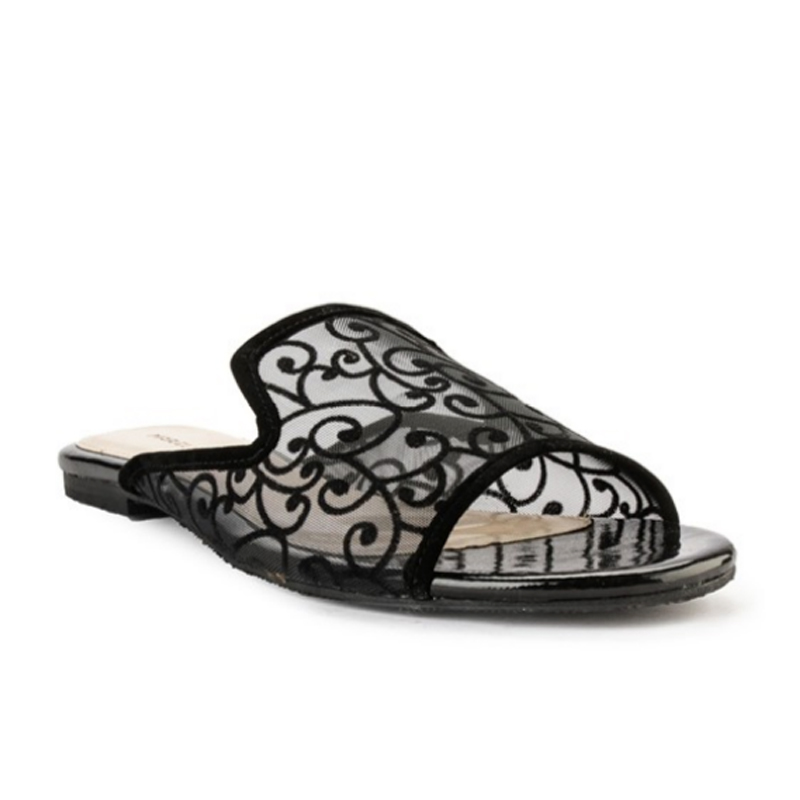 Lazada Indonesia - Marelli Sandal Slip On Teplek Brukat Wanita IP 721