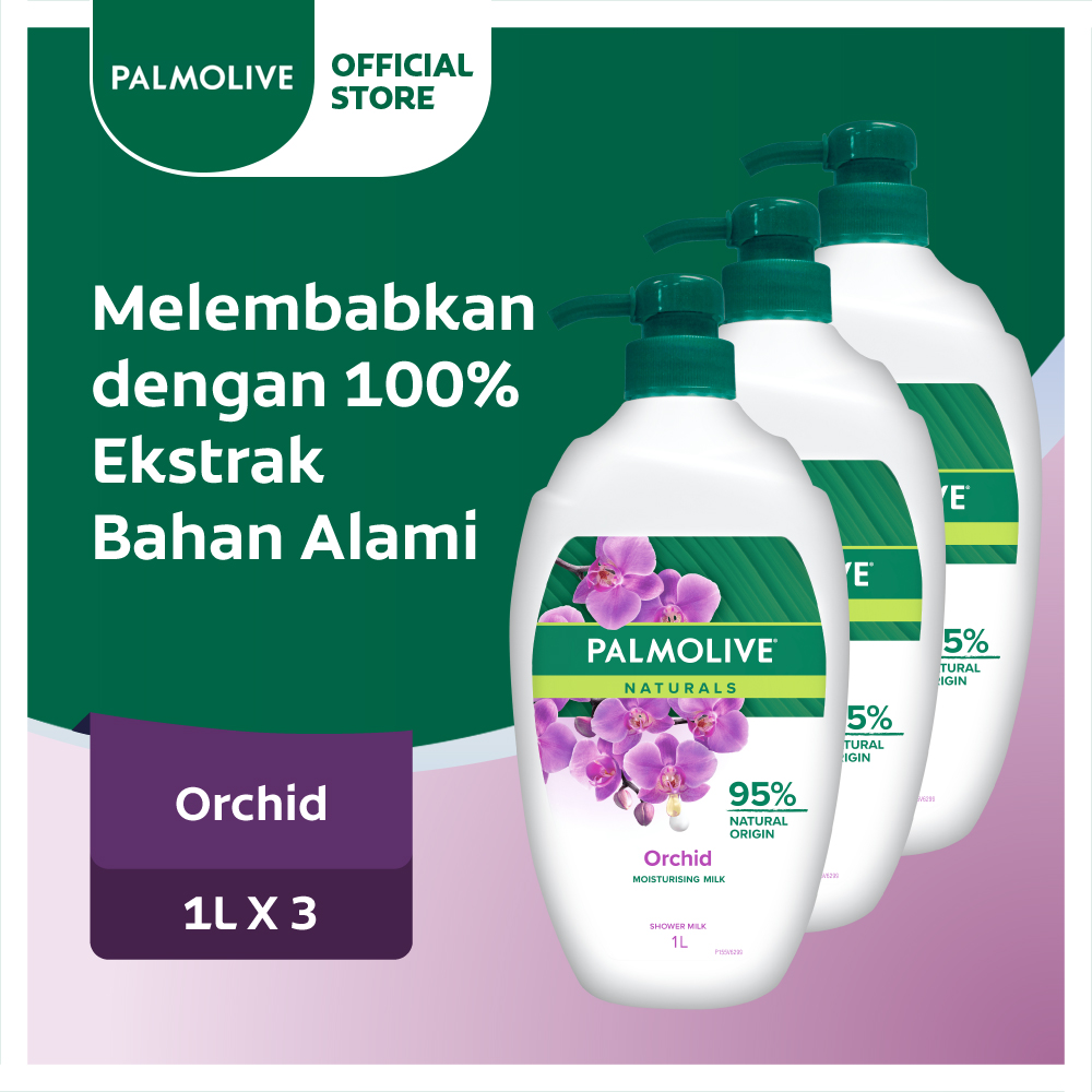 Palmolive Milk & Orchid Sabun Mandi Susu 1L - Isi 3 Harga 167,400 rupiah*Gratis Ongkir