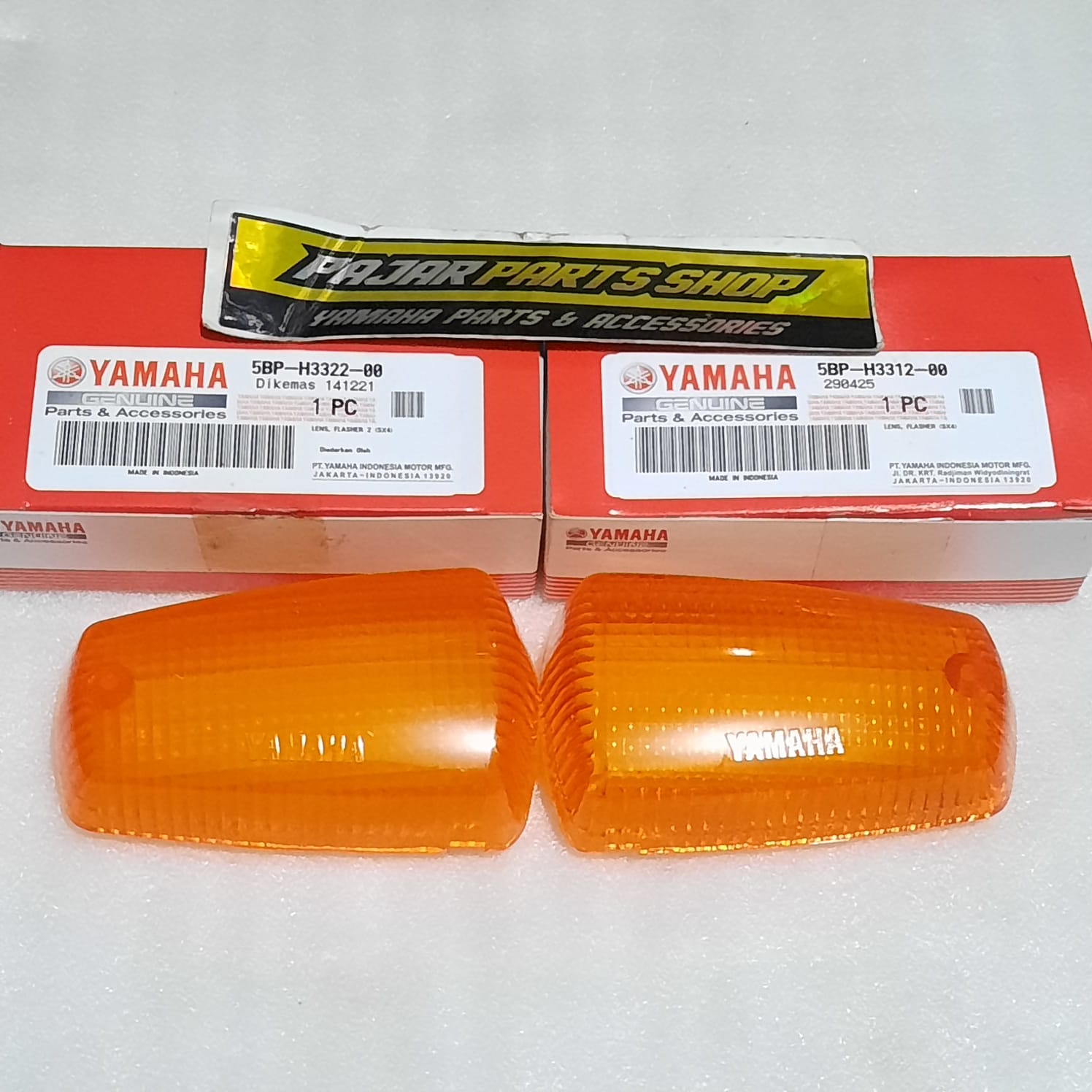 Mica turn signal light Sen Rx King Scorpio flasher lens original Ori Yamaha 5bp-h3312-00 5bp-h3322-00 Harga 16,500 rupiah*Gratis Ongkir