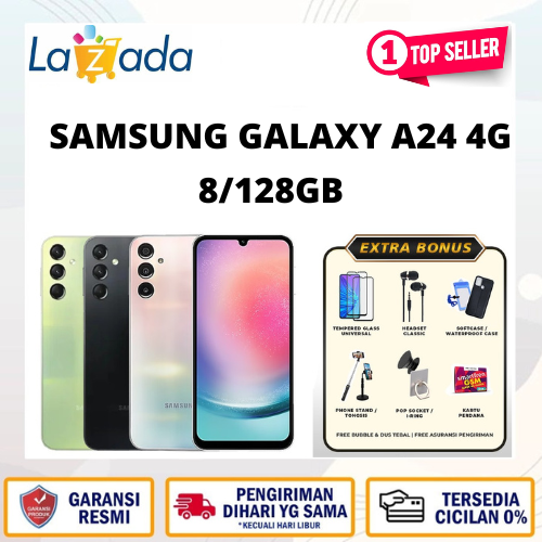 Samsung Galaxy A24 4G 8/128GB NFC Helio G99 warranty Harga 2,033,600 rupiah*Gratis Ongkir