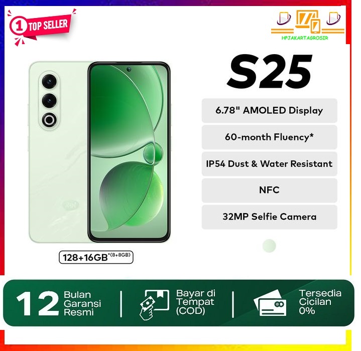 Itel S25 Ram 8+8/128Gb - 6.78\" Fhd Amoled 120Hz - Super Bright Display 1800 Nits - 32Mp Selfie Camera - Unisoc T620 - Rear Camera 50Mp - Nfc - Ip54 - Dts Sound Giá 1,600,000 Đồng*Miễn phí vận chuyển