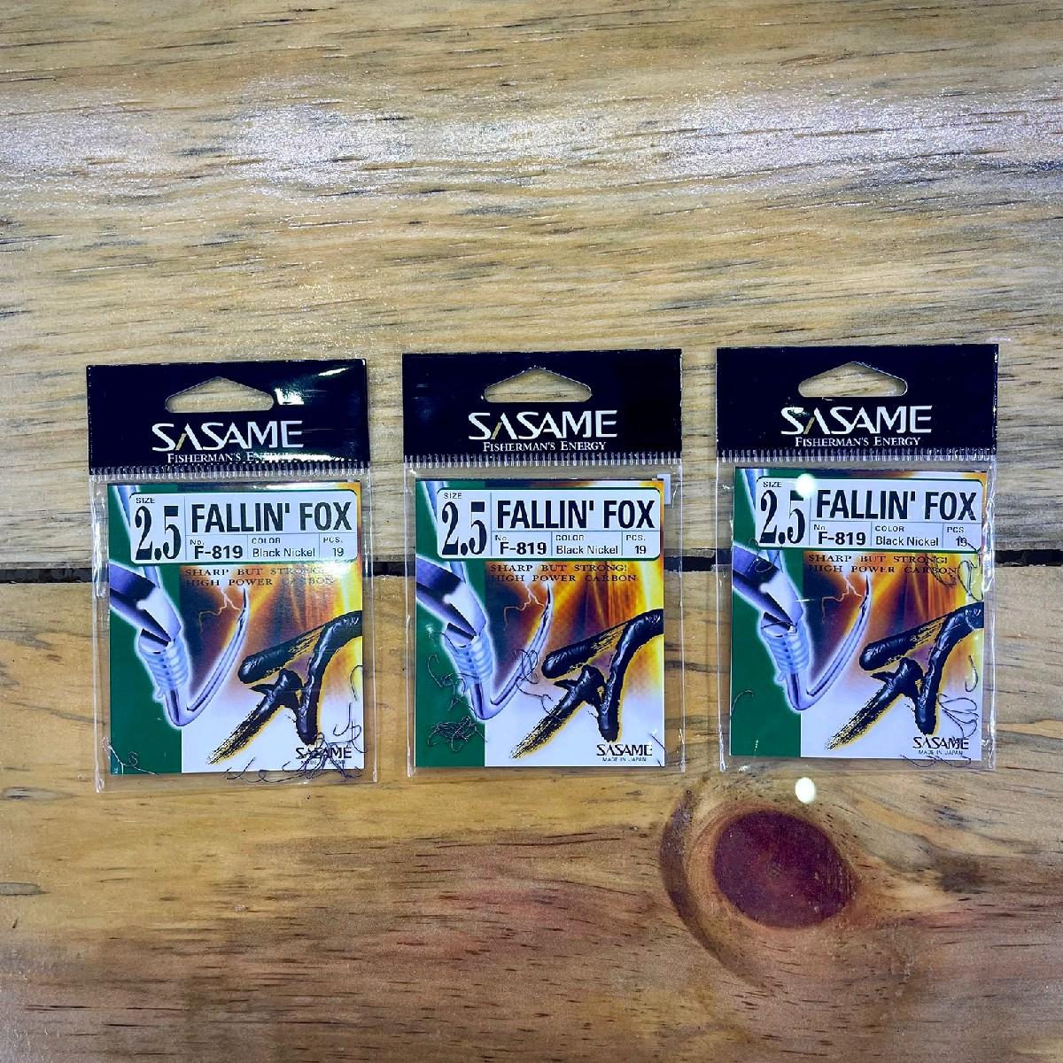 Hameçon Sasame F-819 Falling Fox Bait Hook - Taille 6 - Lot De 17 - Neuf