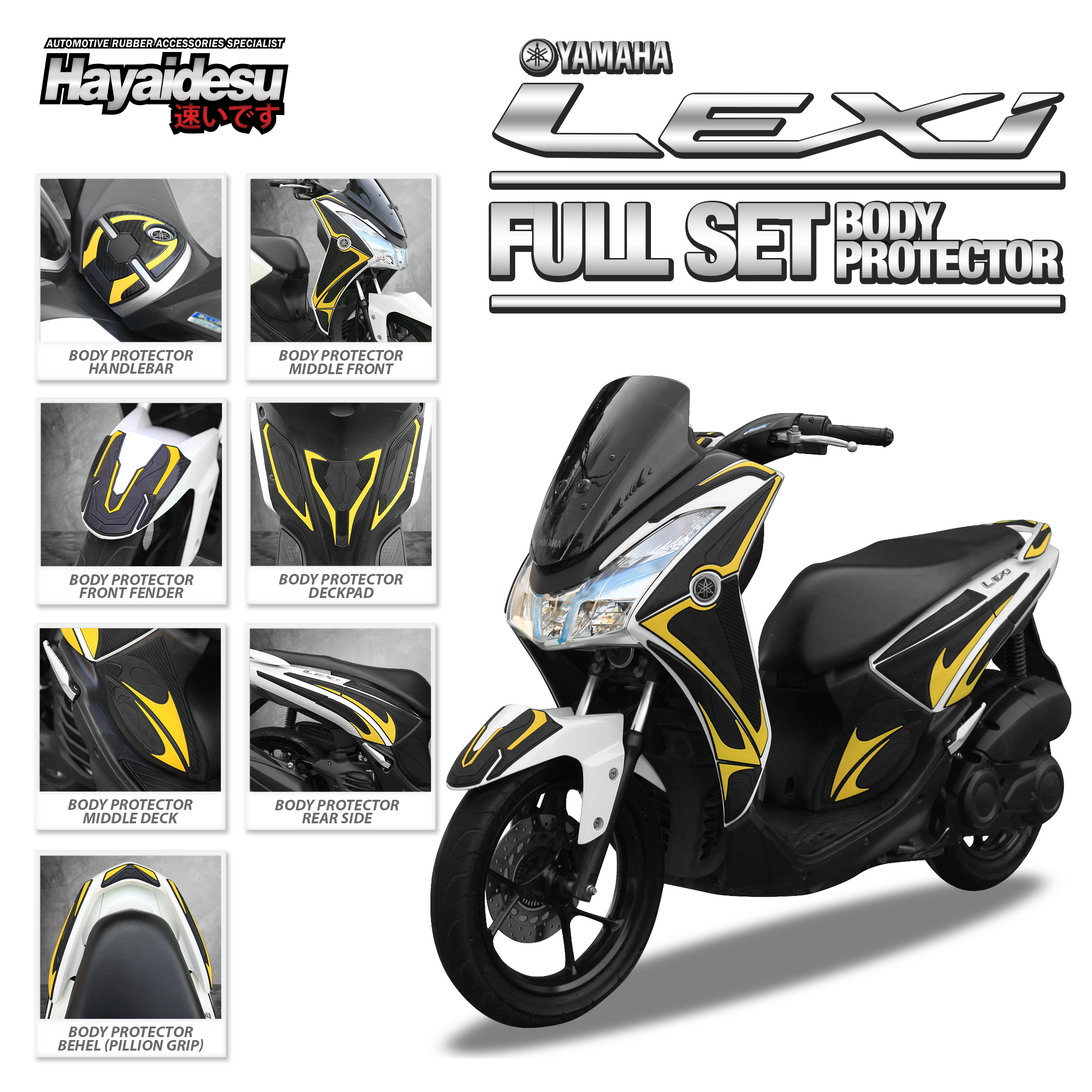 Hayaidesu Body Protector LEXI Full Set Cover Harga 924,390 rupiah*Gratis Ongkir