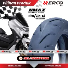 Ban Motor ERCO TIRE Tubeless Ring 13 Ukuran 130/70-13 & 110/70-13, Anti Selip, Tahan Lama, Nyaman Dipakai